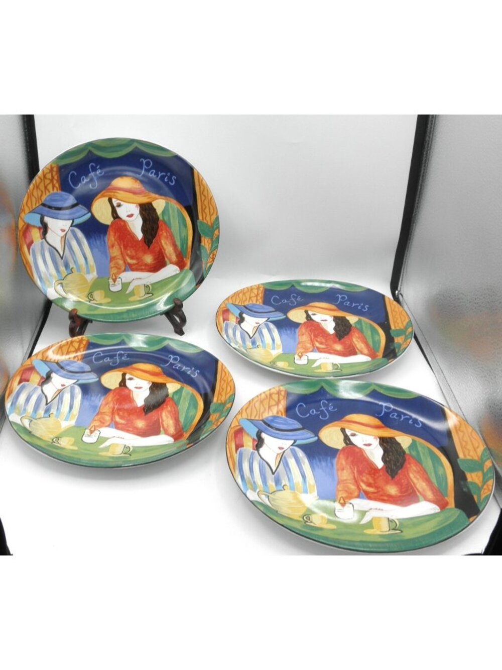 Café Paris by Sango 11-1/4 Inch Dinner Plates Set of 4 Pattern Code: SANCAPA
